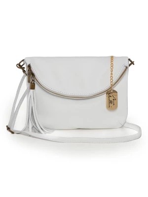 Zdjęcie produktu Anna Morellini Skórzana torebka "Alice" w kolorze białym - 22 x 18 x 2 cm rozmiar: onesize