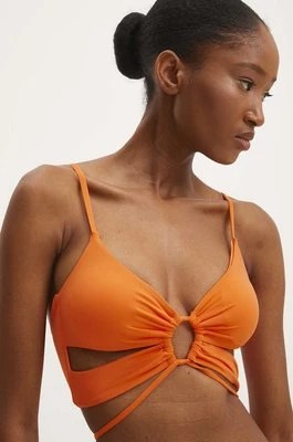 Zdjęcie produktu Answear Lab biustonosz kąpielowy kolor pomarańczowy lekko usztywniona miseczka