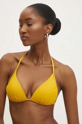 Zdjęcie produktu Answear Lab biustonosz kąpielowy kolor żółty lekko usztywniona miseczka