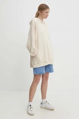 Zdjęcie produktu Answear Lab bluza damska kolor beżowy z kapturem melanżowa