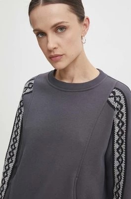 Zdjęcie produktu Answear Lab bluza damska kolor szary z aplikacją
