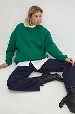 Zdjęcie produktu Answear Lab bluza damska kolor zielony gładka