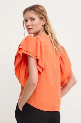 Zdjęcie produktu Answear Lab bluzka bawełniana damska kolor pomarańczowy gładka
