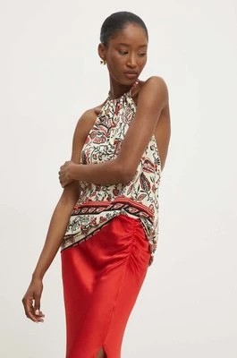Zdjęcie produktu Answear Lab bluzka damska kolor beżowy wzorzysta