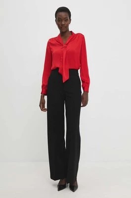 Zdjęcie produktu Answear Lab bluzka damska kolor czerwony gładka
