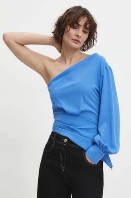 Zdjęcie produktu Answear Lab bluzka damska kolor niebieski gładka