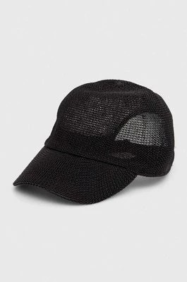 Zdjęcie produktu Answear Lab czapka z daszkiem kolor czarny gładka