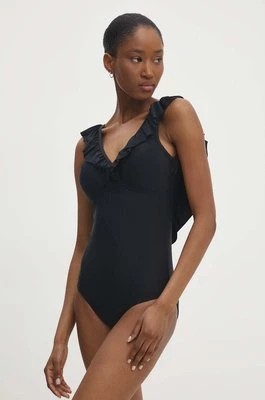 Zdjęcie produktu Answear Lab jednoczęściowy strój kąpielowy kolor czarny lekko usztywniona miseczka