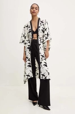 Zdjęcie produktu Answear Lab kimono kolor beżowy oversize wzorzysta