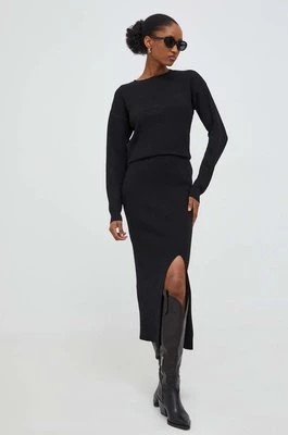 Zdjęcie produktu Answear Lab komplet sweter i spódnica kolor czarny