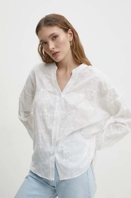 Zdjęcie produktu Answear Lab koszula bawełniana damska kolor biały relaxed