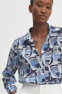Zdjęcie produktu Answear Lab koszula damska kolor niebieski regular z kołnierzykiem klasycznym