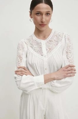 Zdjęcie produktu Answear Lab koszula z lnem kolor biały regular