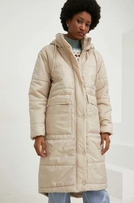 Zdjęcie produktu Answear Lab kurtka damska kolor beżowy przejściowa oversize