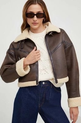 Zdjęcie produktu Answear Lab kurtka damska kolor brązowy przejściowa