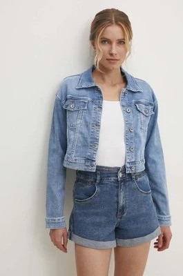 Zdjęcie produktu Answear Lab kurtka jeansowa damska kolor niebieski przejściowa