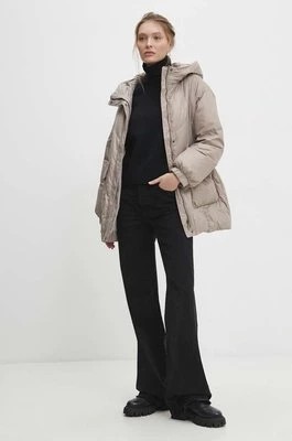 Zdjęcie produktu Answear Lab kurtka puchowa damska kolor beżowy zimowa