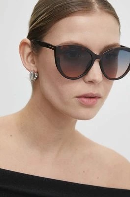 Zdjęcie produktu Answear Lab okulary przeciwsłoneczne damskie kolor brązowy