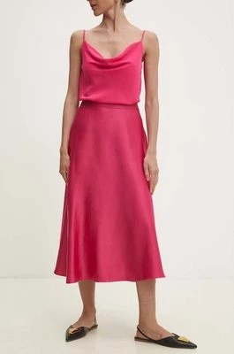 Zdjęcie produktu Answear Lab spódnica kolor różowy midi rozkloszowana