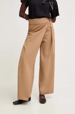 Zdjęcie produktu Answear Lab spódnicospodnie kolor biały szerokie high waist