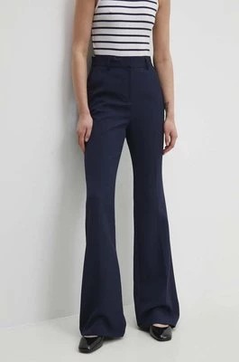 Zdjęcie produktu Answear Lab spodnie damskie kolor granatowy dzwony high waist