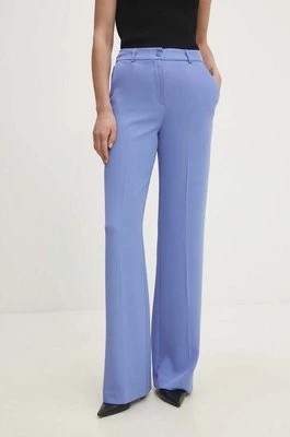 Zdjęcie produktu Answear Lab spodnie damskie kolor niebieski proste high waist
