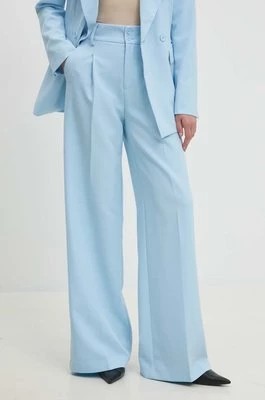 Zdjęcie produktu Answear Lab spodnie damskie kolor niebieski szerokie high waist