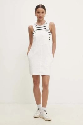 Zdjęcie produktu Answear Lab sukienka jeansowa kolor biały mini prosta