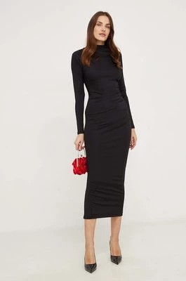 Zdjęcie produktu Answear Lab sukienka kolor czarny maxi dopasowana