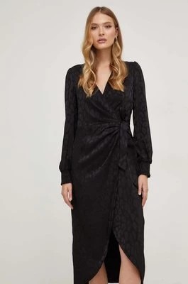Zdjęcie produktu Answear Lab sukienka kolor czarny midi rozkloszowana