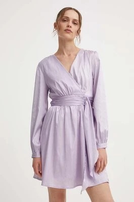 Zdjęcie produktu Answear Lab sukienka kolor fioletowy mini rozkloszowana