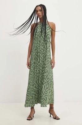 Zdjęcie produktu Answear Lab sukienka kolor zielony maxi oversize