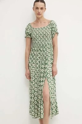 Zdjęcie produktu Answear Lab sukienka kolor zielony midi rozkloszowana