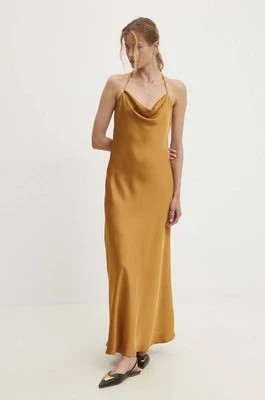 Zdjęcie produktu Answear Lab sukienka kolor złoty maxi prosta
