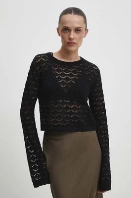 Zdjęcie produktu Answear Lab sweter bawełniany kolor czarny lekki
