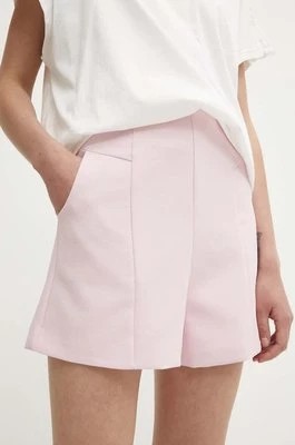 Zdjęcie produktu Answear Lab szorty damskie kolor różowy gładkie high waist