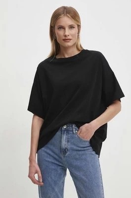 Zdjęcie produktu Answear Lab t-shirt bawełniany damski kolor czarny
