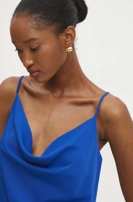 Zdjęcie produktu Answear Lab top damski kolor niebieski gładka