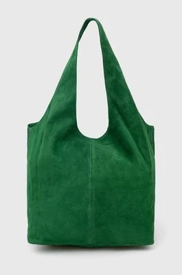 Zdjęcie produktu Answear Lab torebka zamszowa kolor zielony
