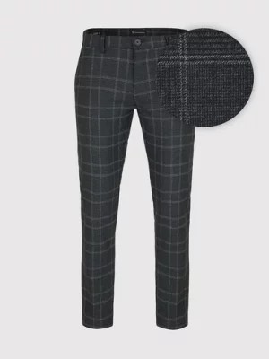 Zdjęcie produktu Antracytowe spodnie męskie w kratę Pako Lorente