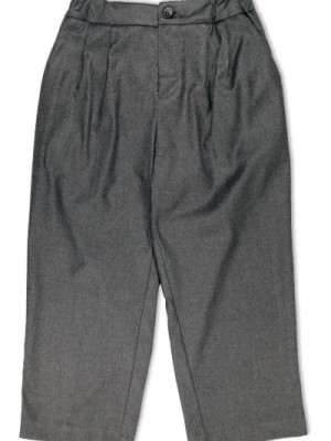 Zdjęcie produktu Antracytowe Spodnie z Elastycznym Pasem Douuod Woman