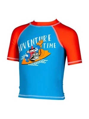 Zdjęcie produktu Arena Koszulka kąpielowa "AWT" w kolorze pomarańczowo-niebieskim rozmiar: 110