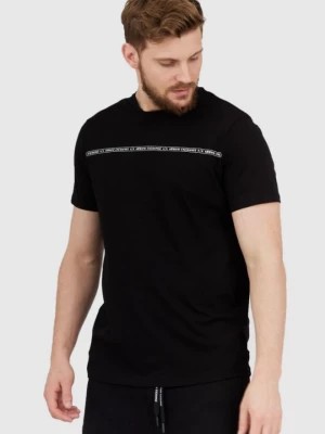 Zdjęcie produktu ARMANI EXCHANGE Czarny t-shirt męski z paskiem z logo