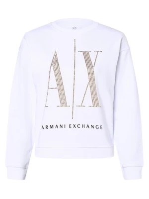 Zdjęcie produktu Armani Exchange Damska bluza nierozpinana Kobiety Bawełna biały nadruk,