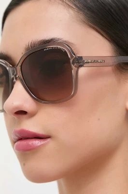 Zdjęcie produktu Armani Exchange okulary przeciwsłoneczne damskie kolor beżowy 0AX4029S