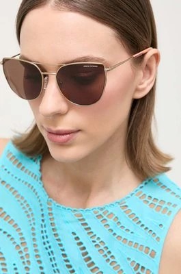 Zdjęcie produktu Armani Exchange okulary przeciwsłoneczne damskie kolor beżowy 0AX2045S