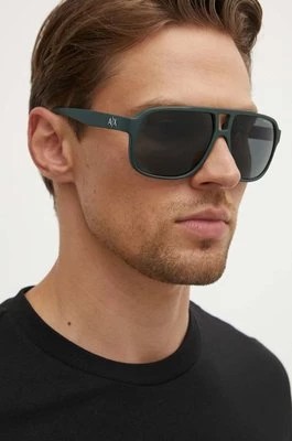 Zdjęcie produktu Armani Exchange okulary przeciwsłoneczne męskie kolor brązowy 0AX4104S