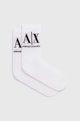 Zdjęcie produktu Armani Exchange skarpetki damskie kolor biały 946020 CC401