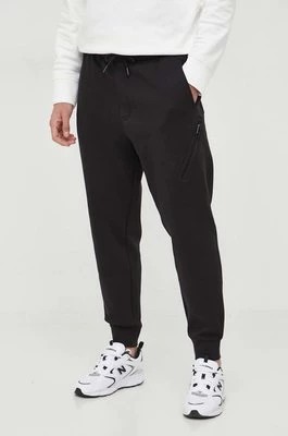 Zdjęcie produktu Armani Exchange spodnie dresowe kolor czarny gładkie