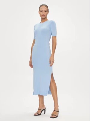Zdjęcie produktu Armani Exchange Sukienka dzianinowa 3DYA1E YMH6Z 15DD Błękitny Regular Fit